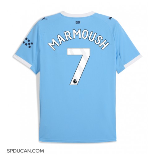 Muški Nogometni Dres Manchester City Omar Marmoush #7 Domaci 2025-26 Kratak Rukav